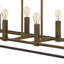 Luminaire suspendu linéaire en îlot de cuisine 8 lumières Burley Oak-542117646