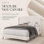 Lit plateforme tapissier Padilla Queen Boucle-1587690131