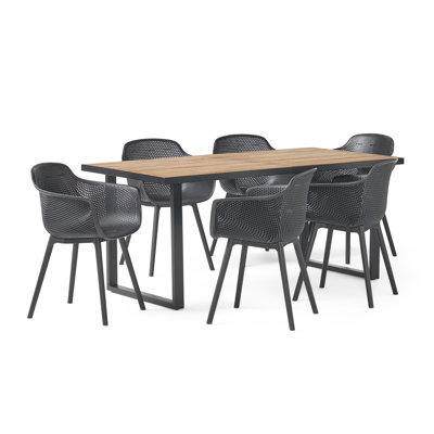 Rectangular 6 - Person 70.25" Long Dining Set by Corrigan Studio