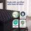 Matelas hybride Pro Firm de 30 cm (12 pouces) avec mousse à mémoire de forme infusée de gel et ressorts ensachés à 7 zones, sans fibre de verre, idéal pour les personnes dormant sur le dos ou sur le ventre.