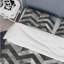 Grey Silver Chevron Rhythm III - Glam Duvet Cover Set-109146065