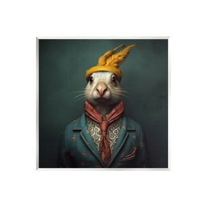 Lapin élégant rétro