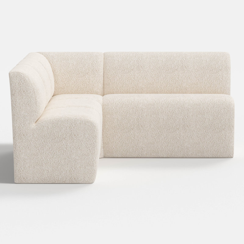 Banquette Salyers, Plush Boucle Ivory