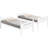 Twin/Twin Bunk Bed White - Slim Design With Convenient Features For '