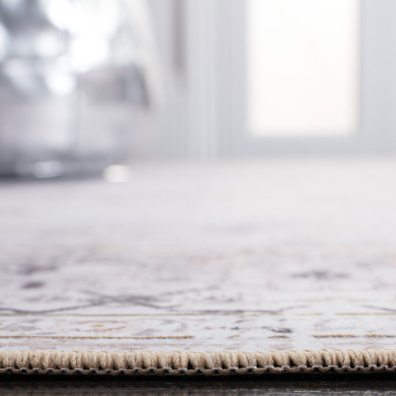 Pashen Performance Machine Washable Oriental Rug, Square 6'