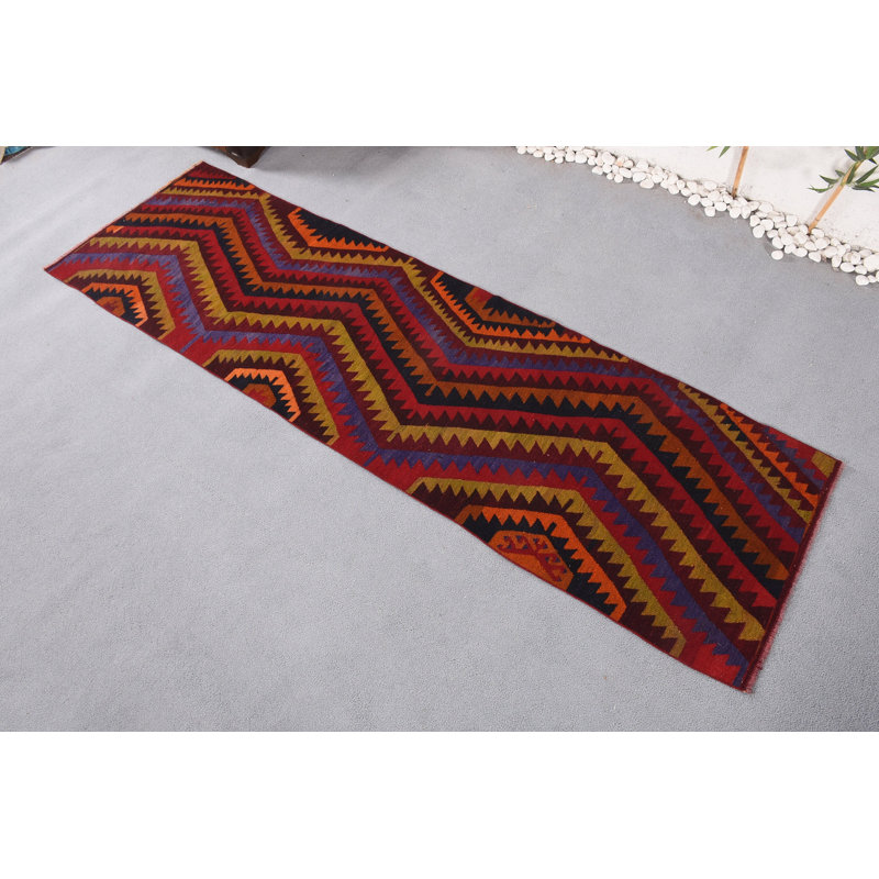 Tapis de cuisine, tapis turcs, tapis anatoliens rouges, tapis rétro, kilim, tapis tissé à plat