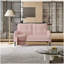 Tissu en velours côtelé, canapé double monochrome confortable, idéal pour les salons et les chambres-240670364