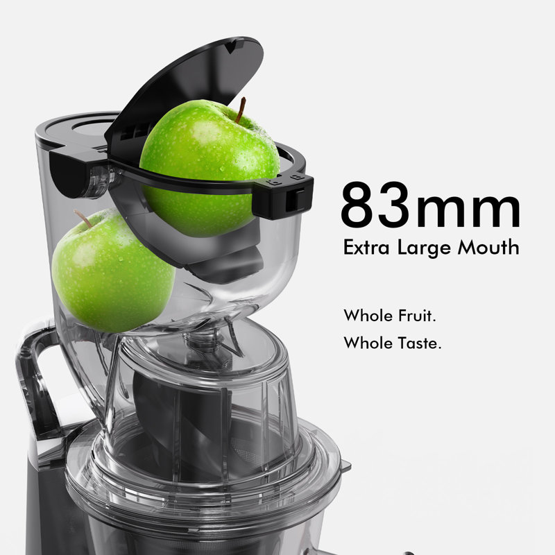 Extracteur de jus SiFene pressé à froid, bouche large de 83 mm, haut rendement, sans BPA, Vert