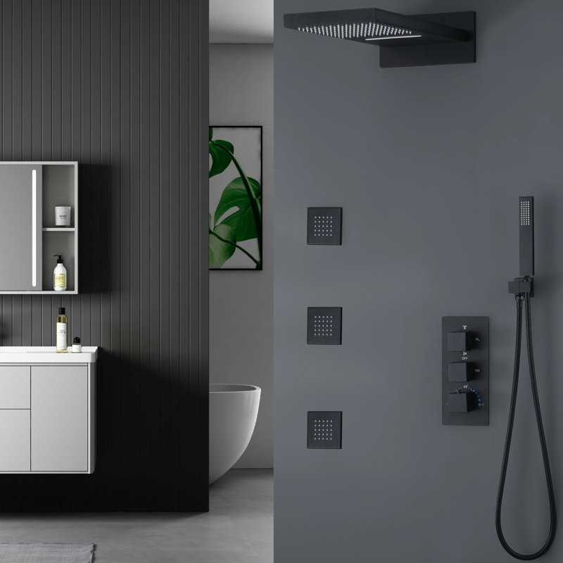 Thermostatic All-In-One Kit with Rough in-Valve