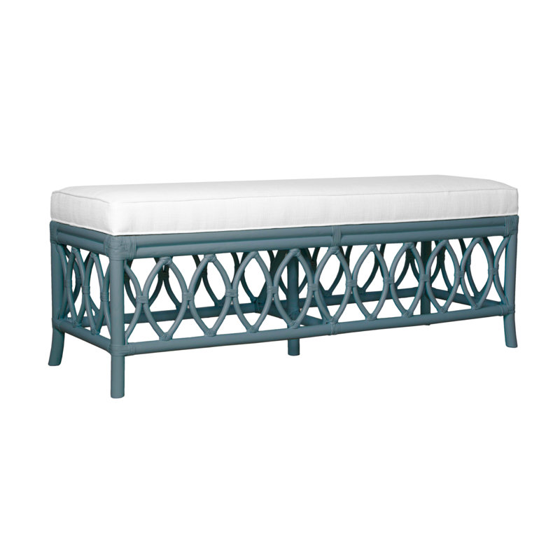 Lillian Upholstered Bench, Regatta Blue