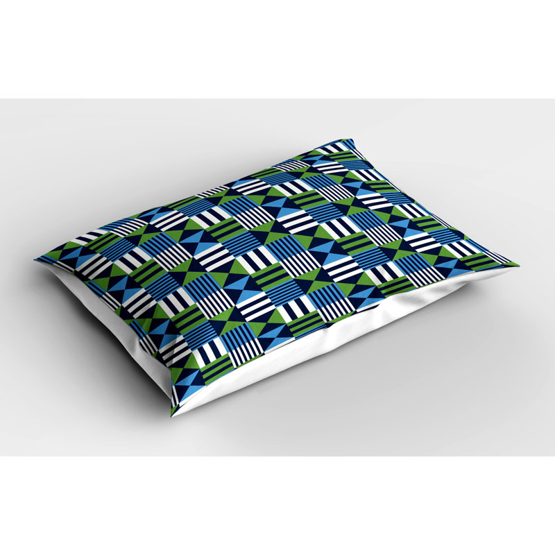Ensemble de 2 taies décoratives à motif géométrique Ambesonne, H 20 po x l 26 po