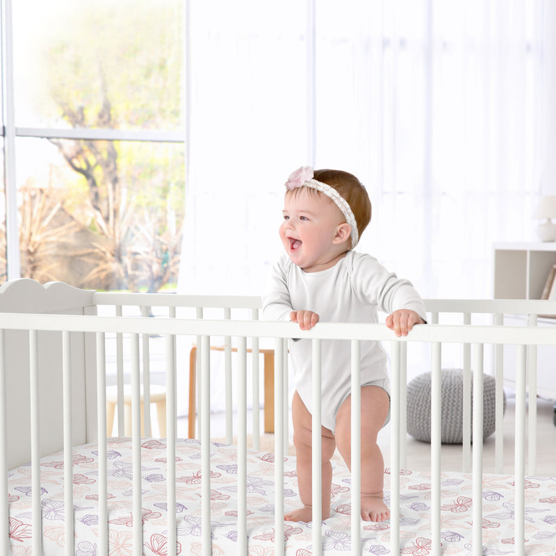 Drap-housse pour lit de bébé Butterfly