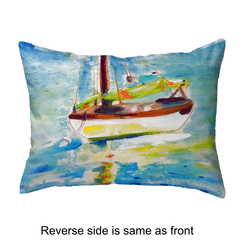 Outdoor Reversible Throw Pillow