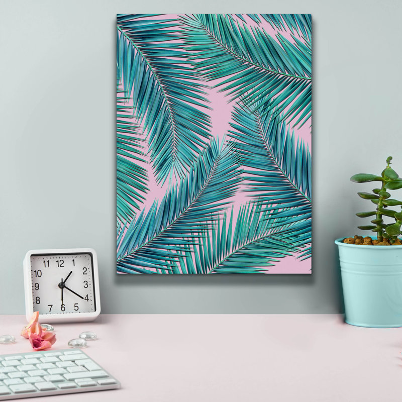 «Palm» par Mark Ashkenazi, art mural sur toile, H 16 po x l 12 po x P 0,75 po