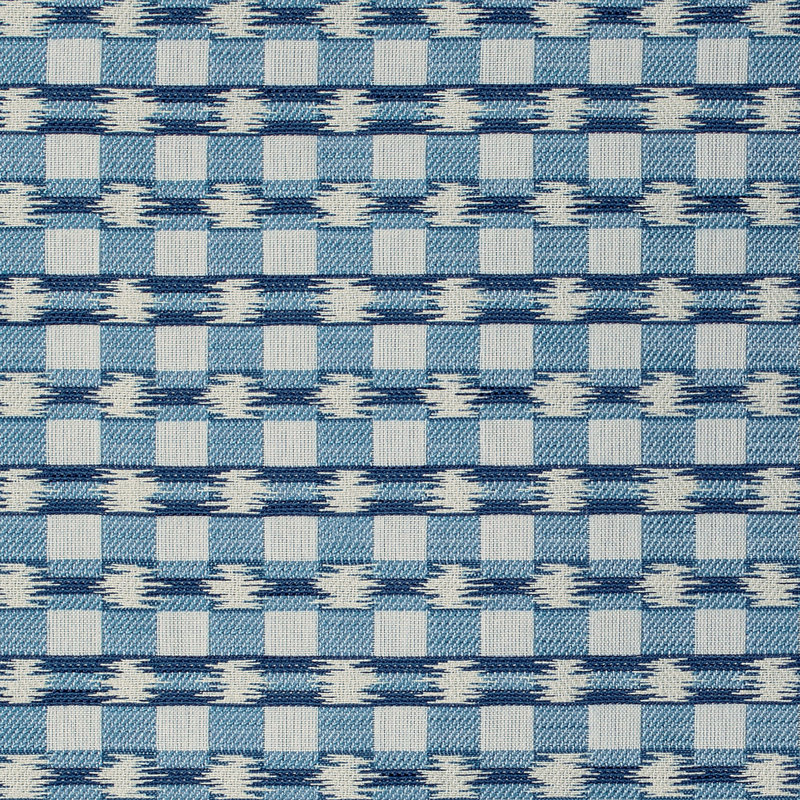 Granville Weaves Fabric, Blue/White