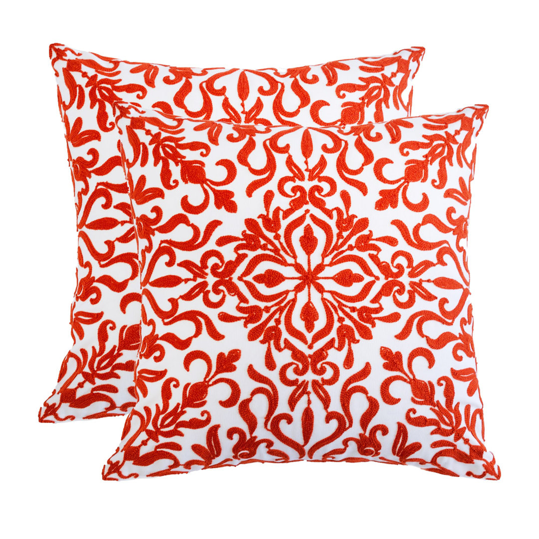  Square Cotton Pillow Cover & Insert (Set of 2) Homey Cozy 