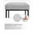 Vionna Upholstered Counter Stool with Metal Frame-252220091-252220740-252220090