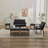  Gladis Faux Leather Coffee Table and End Table Set with Storage (Set of 4)-114596950