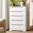Nyeka 27" W 5 Drawer Wood Dresser for Bedroom - Bedroom Dresser with Recessed Handles, Closet Dresser-622795580