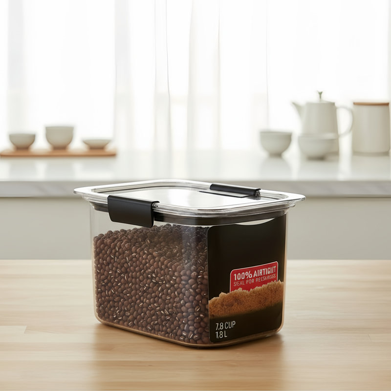 Sans BPA, contenant hermétique pour aliments, capacité de 7,8 tasses, résistant aux fuites et au lave-vaisselle, parfait pour conserver la cassonade.