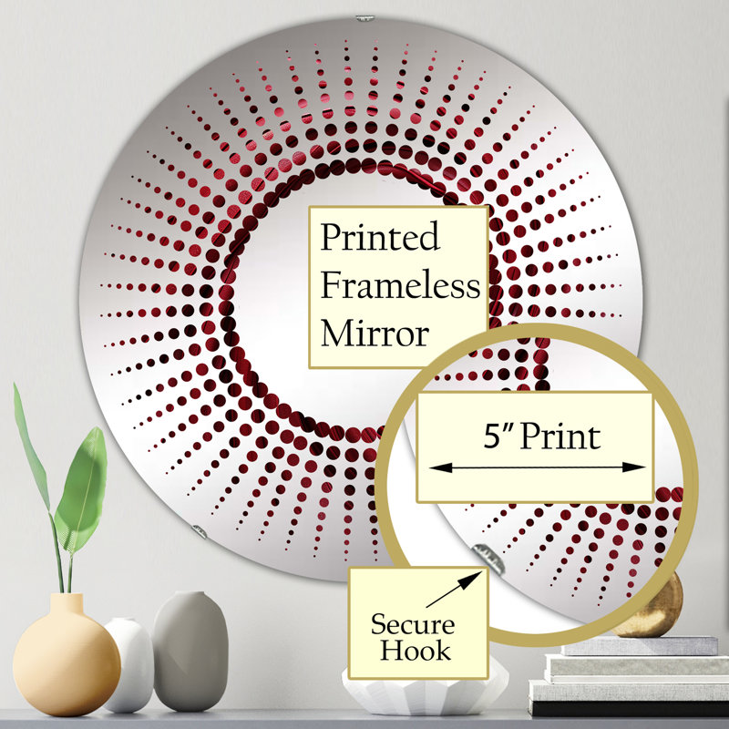 Alixander Circle Mirror, 23.6" x 23.6"
