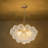 Dimmable Nordic Bubble Ball Chandelier with Golden Accents-767385238