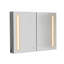 40 X 30 Inch LED Lighted Bathroom Medicine Cabinet With Mirror, Sockets, Dimmable, Anti-Fog