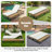 Outdoor Chaise Lounge Chair with 5-Position Adjustable Backrest, Reclining with Cushion, Patio Lounger with Wood Side Table, Sturdy Frame for Poolside, Garden, and Backyard-2121523080