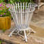 Porte-bûches en fer écusson assorti blanc (ensemble de 2)-129454071