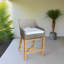 Tabouret d'extérieur en PVC avec coussin Burg-256096550