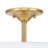Glass and Linen Blend Flush Mount