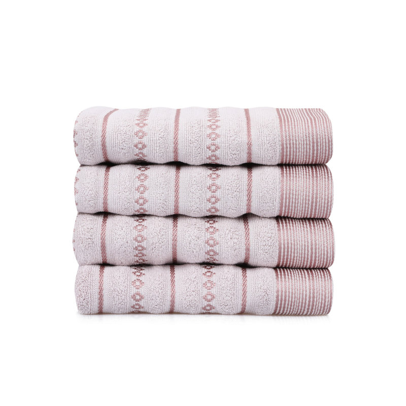 Ensemble de 4 serviettes de bain 100% coton