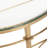 Genevieve 35.9'' Glass Top Console Table-133137848