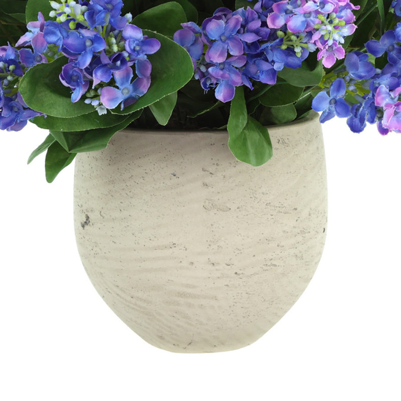 Lilac Arrangement in a Round Fiberstone Pot