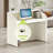 Modern White Reception Desk With Counter, Cable Grommet & Privacy Panels For Office And Retail Spaces-3734364
