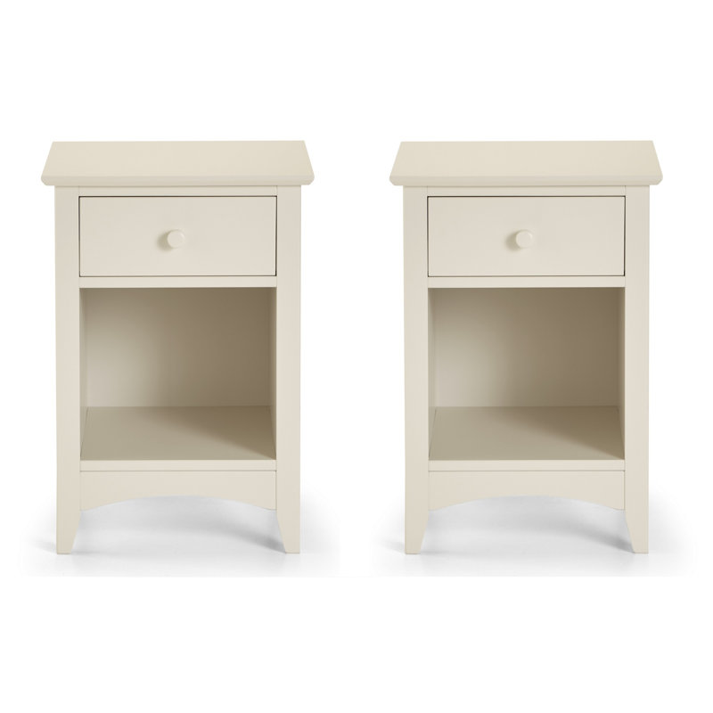 Kingsbury 44cm W Solid Wood Bedside Table