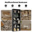 Grande bibliothèque industrielle de 53 pouces de hauteur, plancher, bibliothèque ouverte, bureau à domicile, salon, chambre à coucher, rangement-898551066