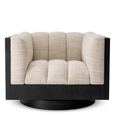 Davide Swivel Tufted Armchair
