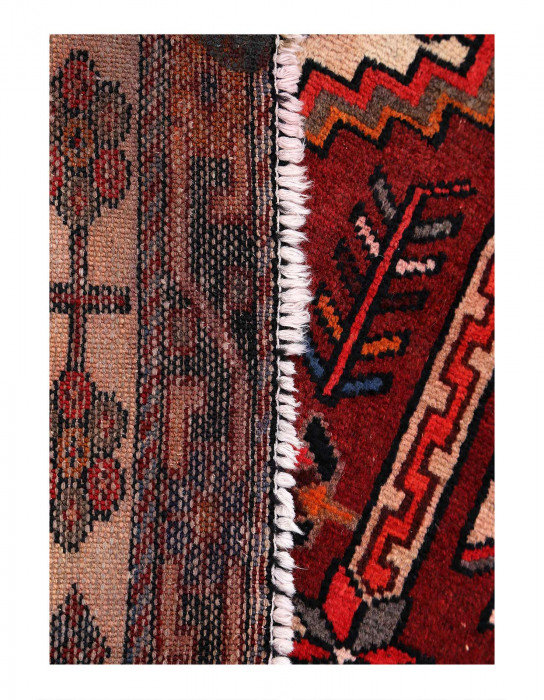 One-of-a-Kind 3'9"x9'9" Area Rug in Rust/Red/Beige
