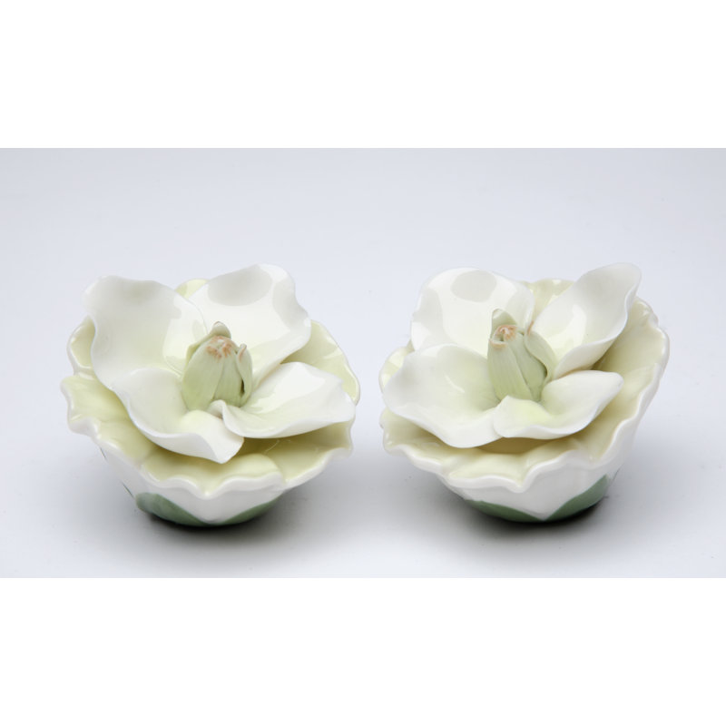 Cosmos Gifts Magnolia Salt and Pepper Set