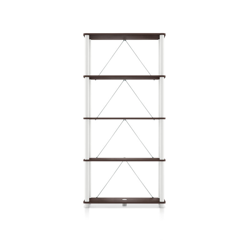 Terzenbach Wide Storage Shelving, Espresso, (5 Shelves) 58.22"H x 27.55"W x 12"D