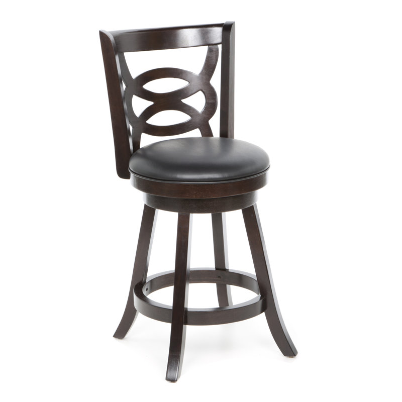 Blevice Swivel Upholstered Counter Stool, Counter Stool (24.5" Seat Height)