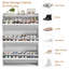 Armoire à chaussures 24 paires avec 3 tiroirs rabattables, armoire à chaussures en bois avec tablette réglable-1613450039