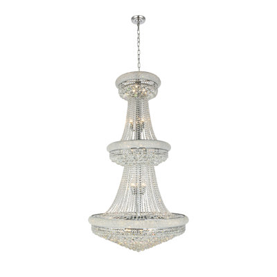 Plafonnier encastré empire en cristal 32 lumières Ston Easton
