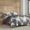 Alpine Navy Printed Cotton 3-Piece King/Cal King Duvet Cover Set