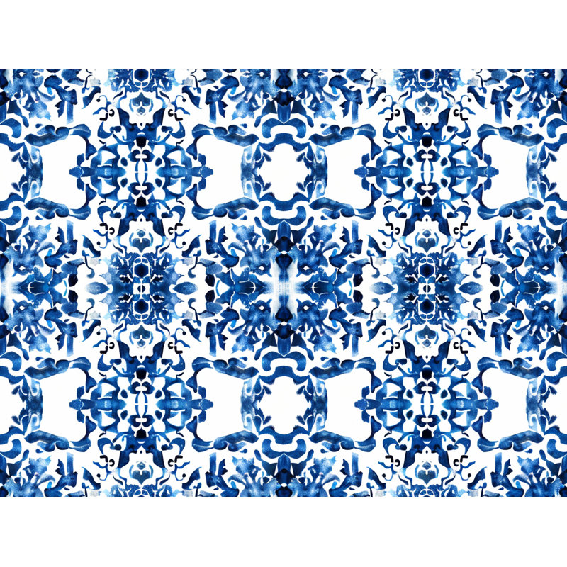 Édredon géométrique avec motif monochromatique, Édredon simple très long