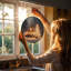 Panneau de verre Cozy Snowy-2120367415