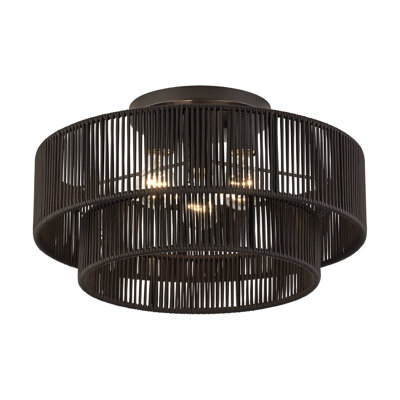 Acordia English Bronze Large Semi-flush