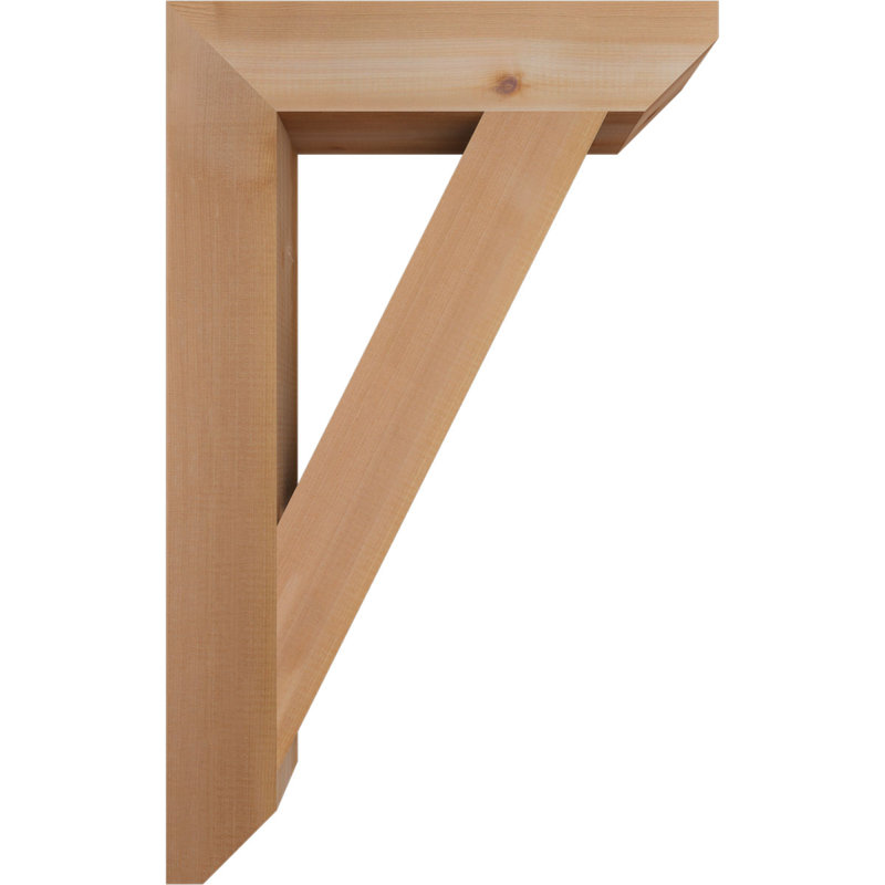 Support latté traditionnel de l 3 1/2 po x P 20 po x H 32 po, cèdre rouge de l'Ouest, Cèdre rouge