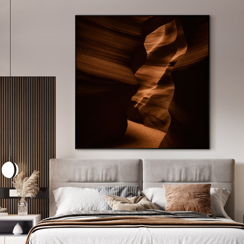 Très grande reproduction d'art sur toile - Paysage naturel, paysage moderne, œuvre d'art, décor pour le salon ou la chambre à coucher - «Assemblage requis du cadre (cadre non fini)»